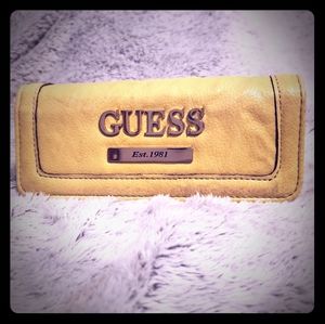 Yellow GUESS wallet